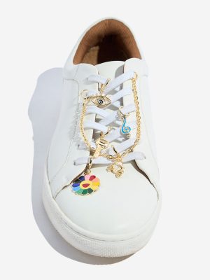 Westside Accessories Gold Smiley Multi Charms Set - Pack of 6