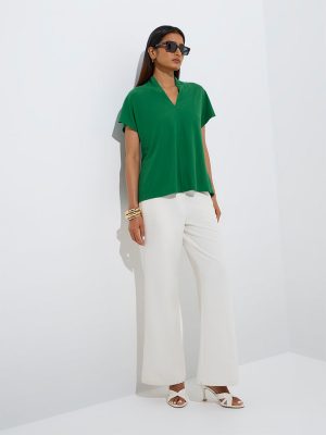 Wardrobe Green Solid Top