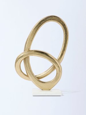 Westside Home Gold Sculpture on Marble Stand