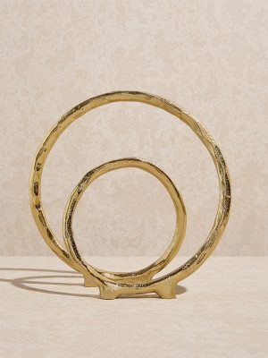 Westside Home Gold Funnel Sculpture Decorative Object