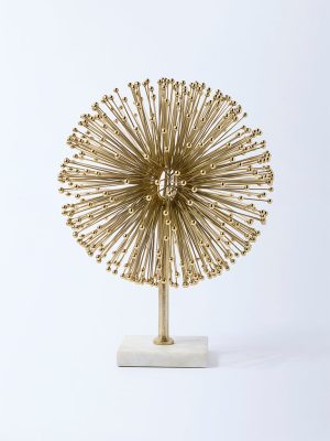 Westside Home Gold Wired Ball Sculpture Decorative Object