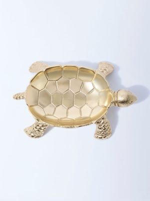 Westside Home Gold Turtle Decorative Object