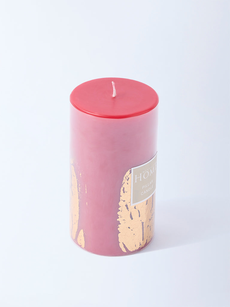 Westside Home Red Pillar Candle - Image 2