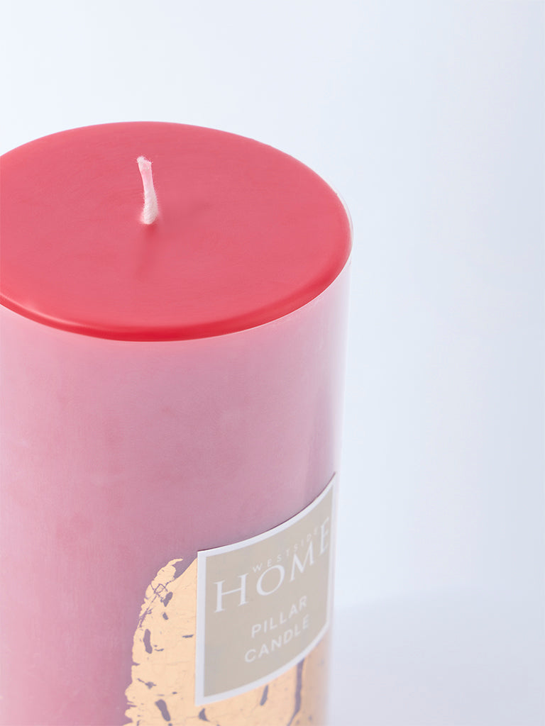 Westside Home Red Pillar Candle - Image 3