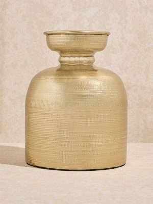 Westside Home Gold Textured Vase