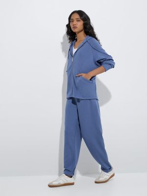 LOV Dusty Blue Solid Jacket