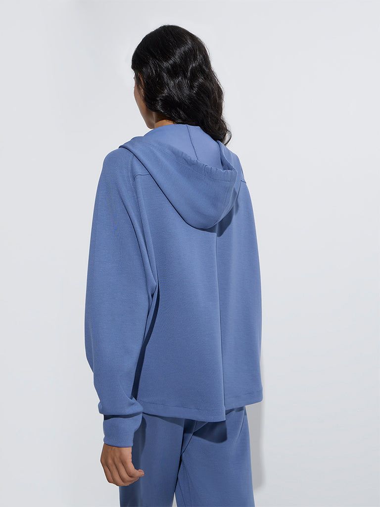 LOV Dusty Blue Solid Jacket - Image 4