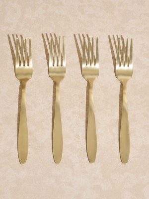 Westside Home Gold Matte Fork (Set of 4)