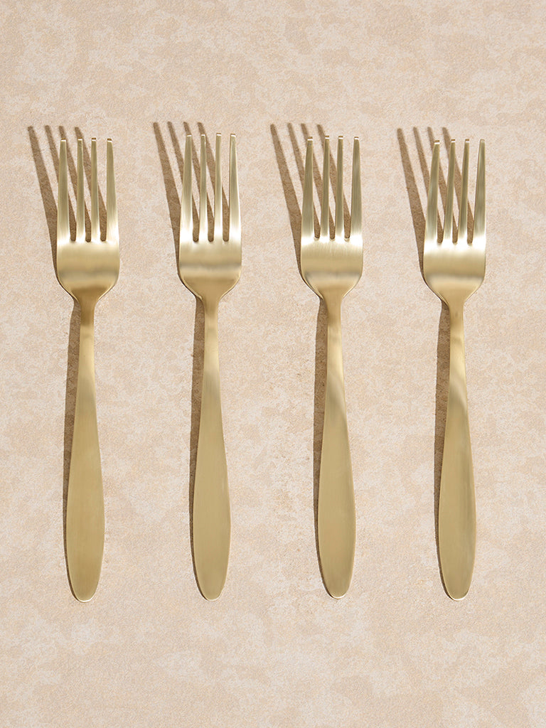 Westside Home Gold Matte Fork (Set of 4)