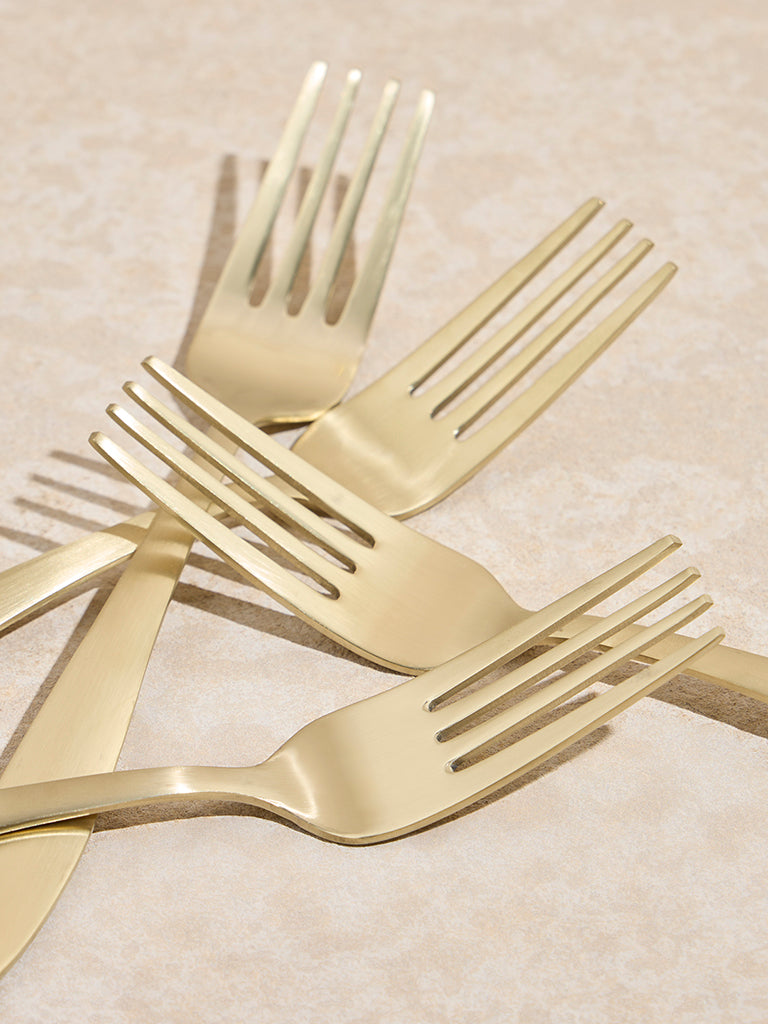 Westside Home Gold Matte Fork (Set of 4) - Image 3