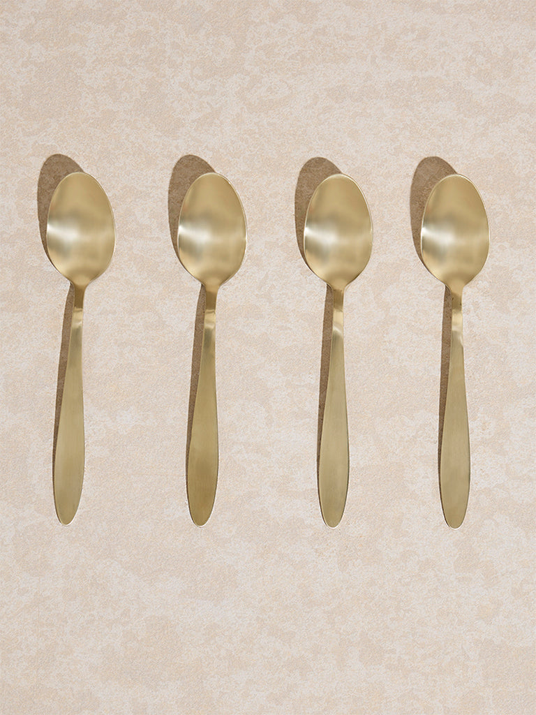 Westside Home Gold Matte Table Spoon (Set of 4) - Image 2