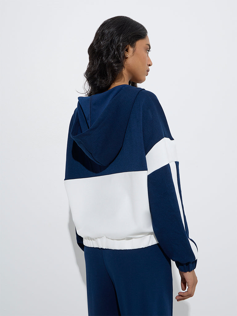 LOV Navy Colour Blocked Jacket - Image 4