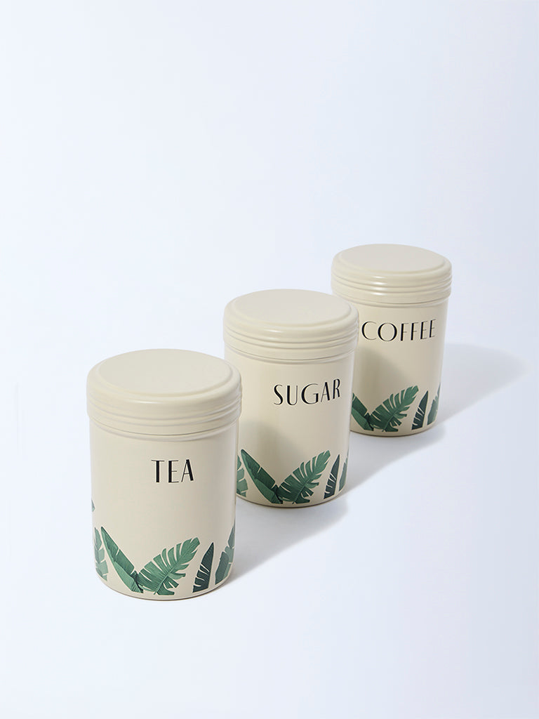 Westside Home Ivory Containers with Lid (Set of 3) - Image 2