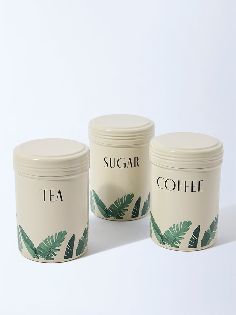 Westside Home Ivory Containers with Lid (Set of 3) - Image 3