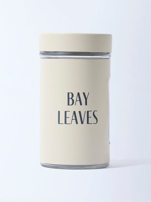Westside Home Cream Bay Leaves Glass Jar