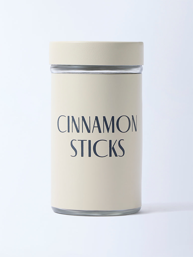 Westside Home Cream Cinnamon Sticks Glass Jar
