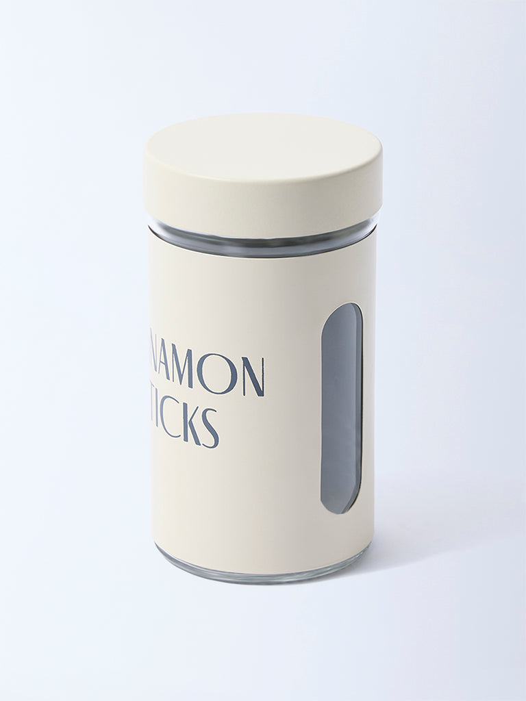 Westside Home Cream Cinnamon Sticks Glass Jar - Image 2