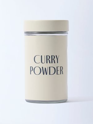 Westside Home Cream Curry Powder Glass Jar