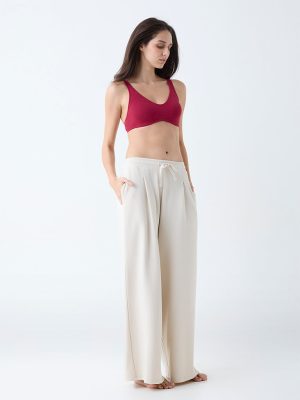 Wunderlove Red Solid Cotton-Blend Padded Bra