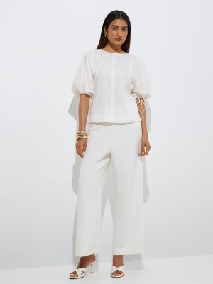 Wardrobe Ivory Cotton Top