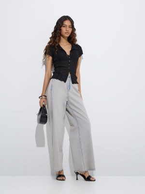 Nuon Black Solid Top