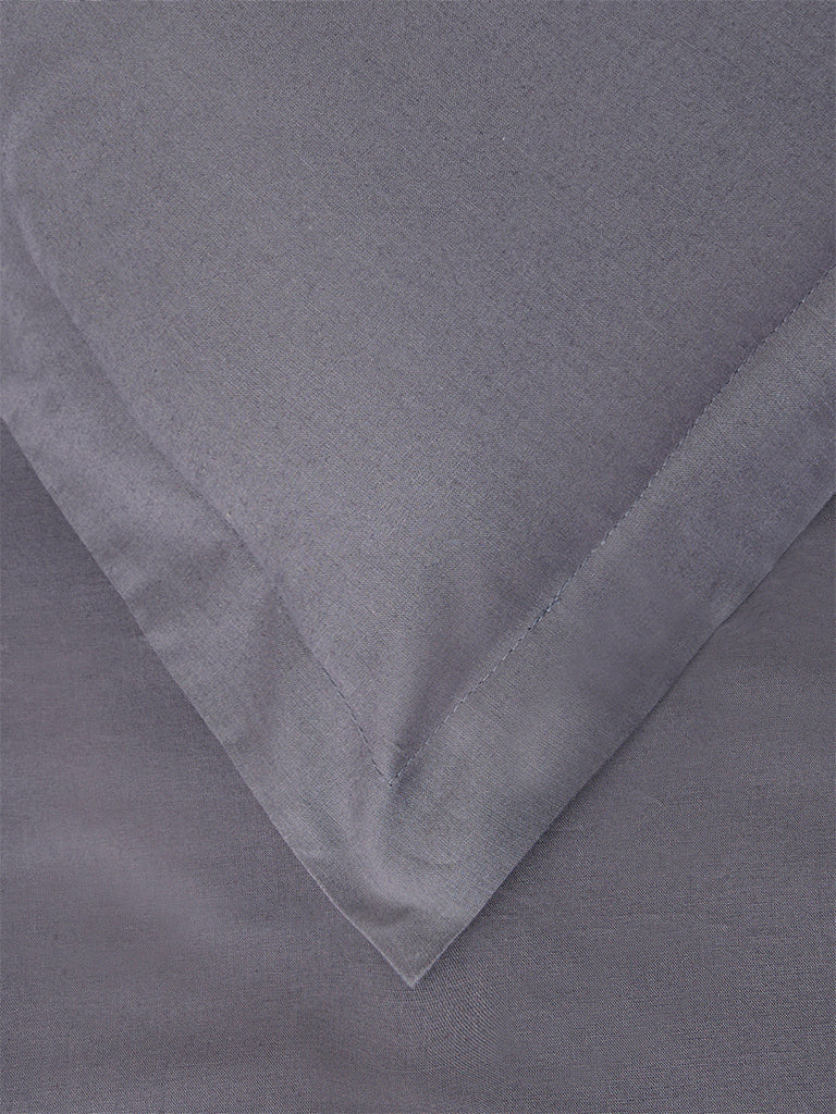 Westside Home Dark Grey Solid King Bed Sheet Set - Image 3
