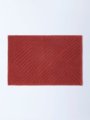 Westside Home Dark Rust Bath Mat