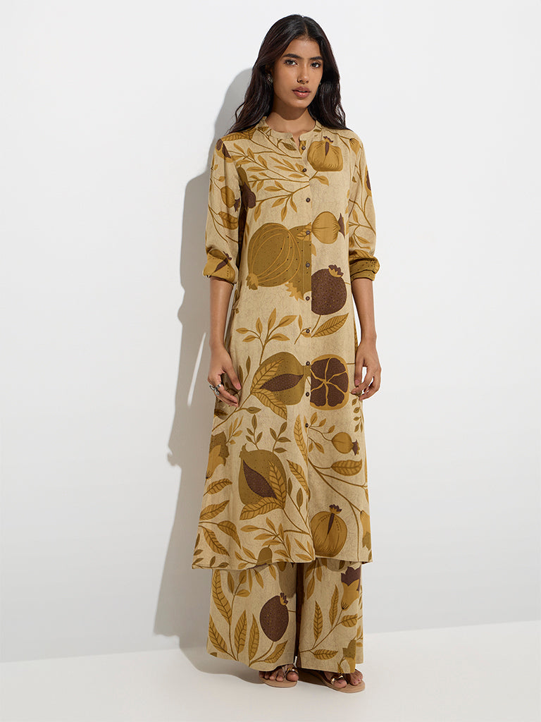 Utsa Beige Anar Design Palazzos