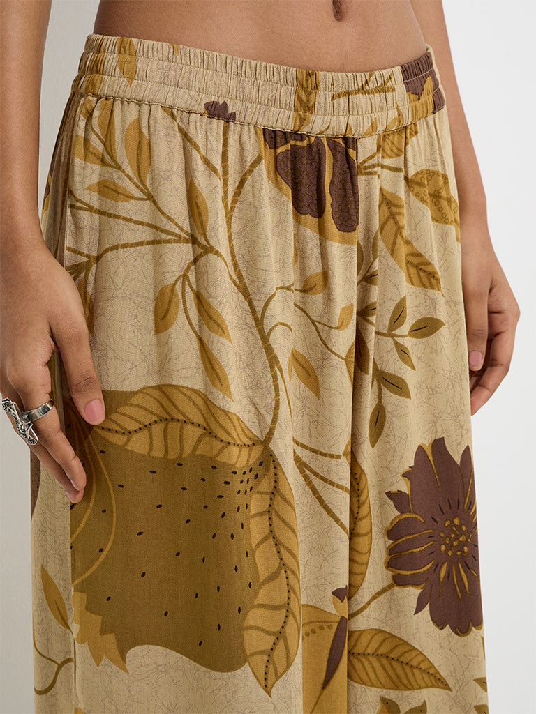 Utsa Beige Anar Design Palazzos - Image 3