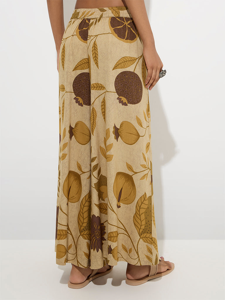 Utsa Beige Anar Design Palazzos - Image 4