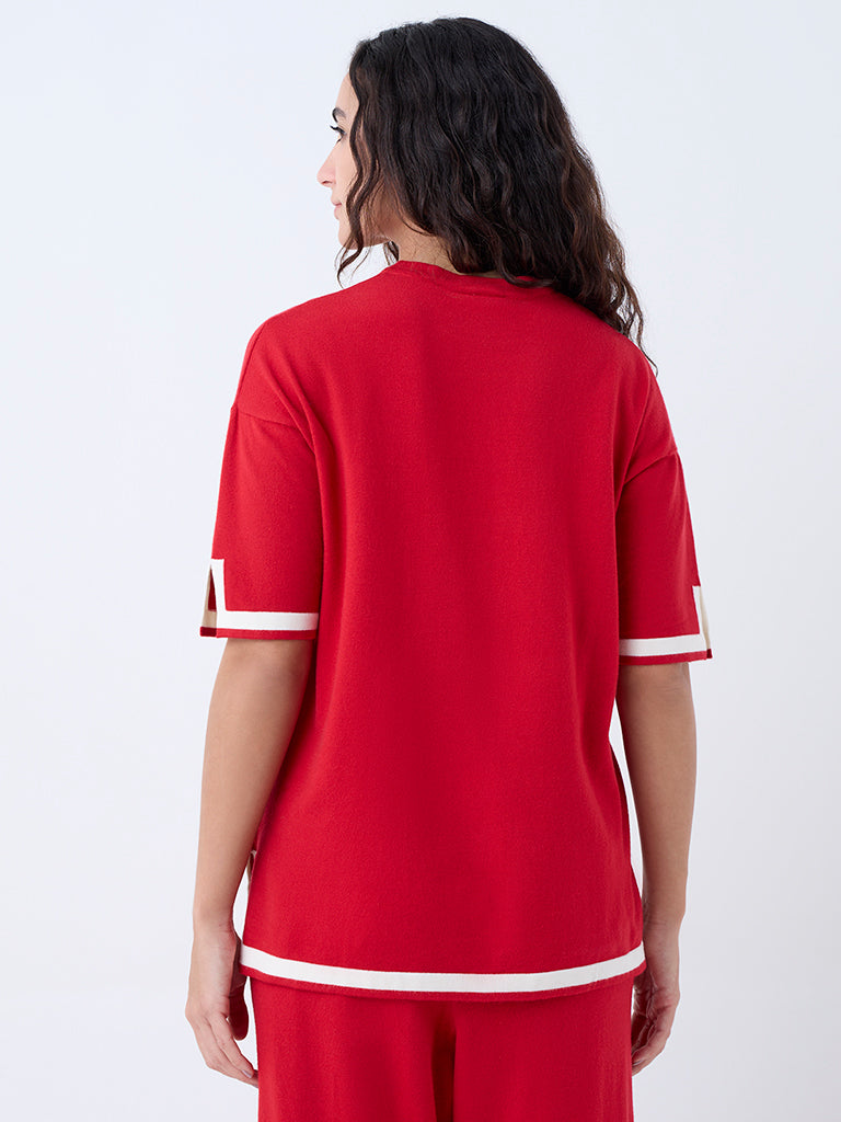 Wunderlove Red Solid Top - Image 4
