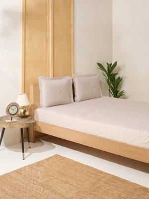 Westside Home Mustard Pebble Design King Bed Sheet Set