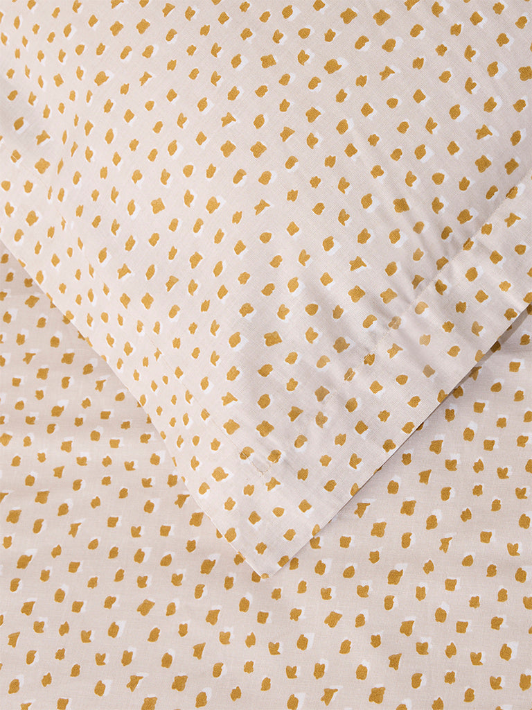 Westside Home Mustard Pebble Design King Bed Sheet Set - Image 3