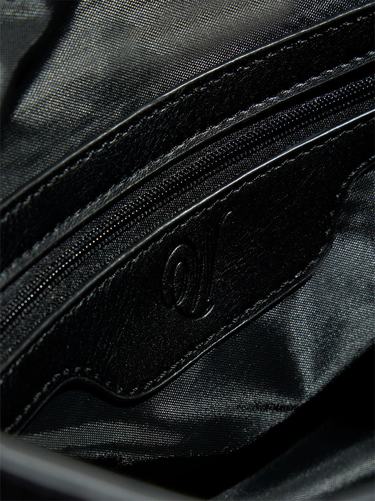 Westside Black Colour-Blocked Textured Tote Bag - Image 3