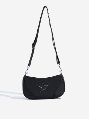 Westside Black Star-Detailed Sling Bag