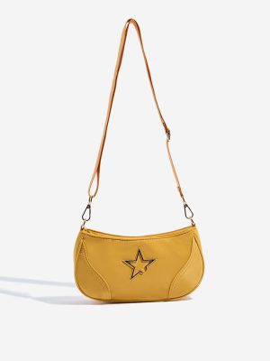 Westside Yellow Star-Detailed Sling Bag