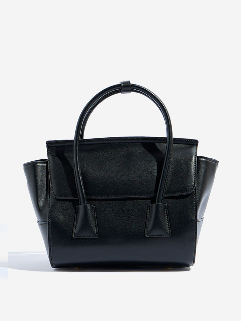 Westside Black Solid Sling Bag