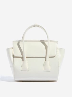 Westside White Solid Sling Bag