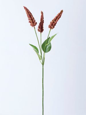 Westside Home Red Artificial Celosia Plant