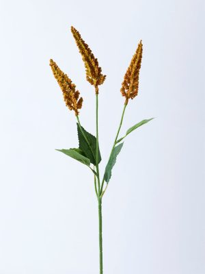 Westside Home Orange Artificial Celosia Flower Plant