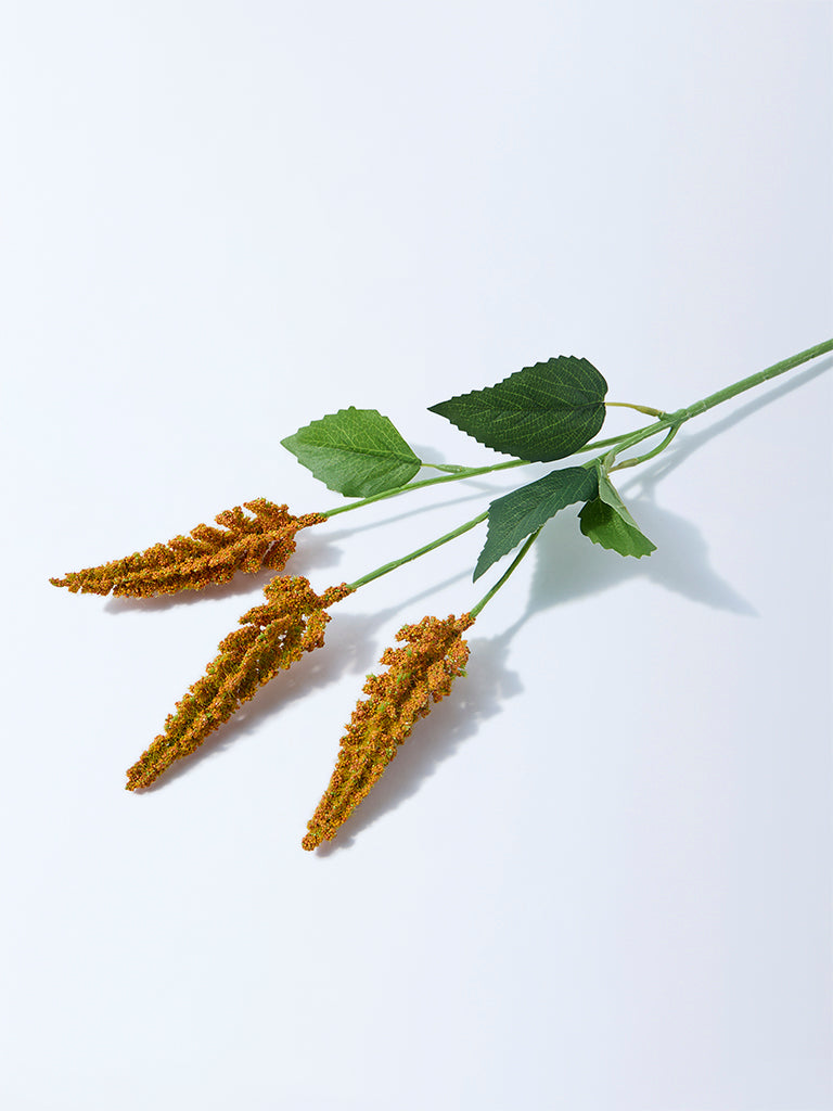 Westside Home Orange Artificial Celosia Flower Plant - Image 2