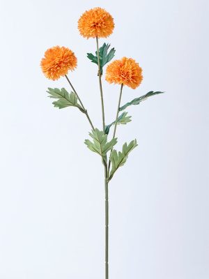 Westside Home Orange Artificial Marigold Flower