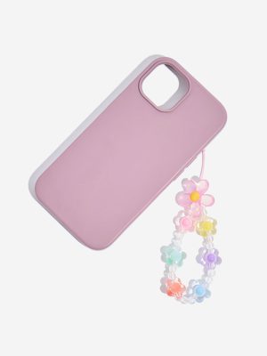 Studiowest Multicolour Beaded Flower Phone Charm
