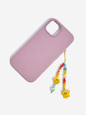 Studiowest Multicolour Beaded Smiley Star Phone Charm