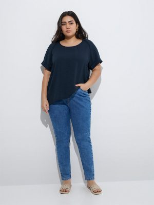 Gia Blue High-Rise Denim Jeggings