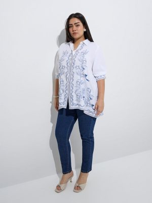 Gia Dark Blue High-Rise Denim Jeggings