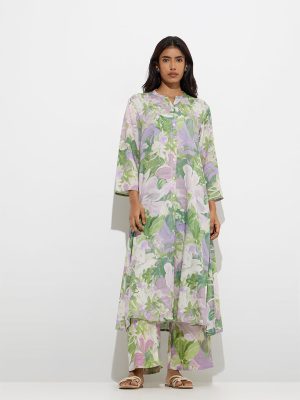 Utsa Multicolour Floral Design Palazzos