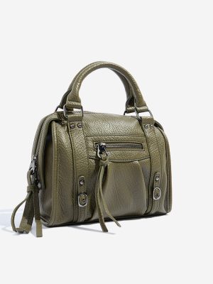 Westside Olive Textured Sling Bag