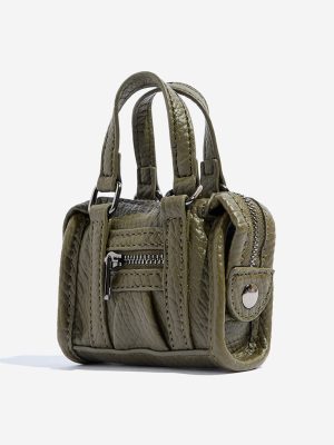 Westside Olive Textured Mini Sling Bag