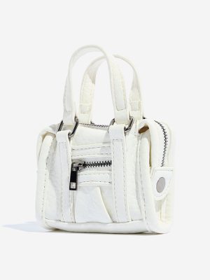 Westside Off-White Textured Mini Sling Bag